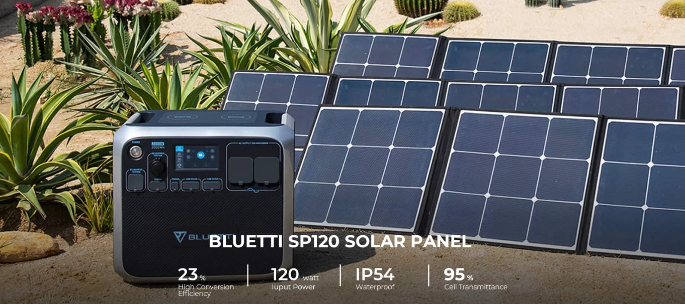BLUETTI SP120 120W Solar Panel - GEEKMAXI.COM